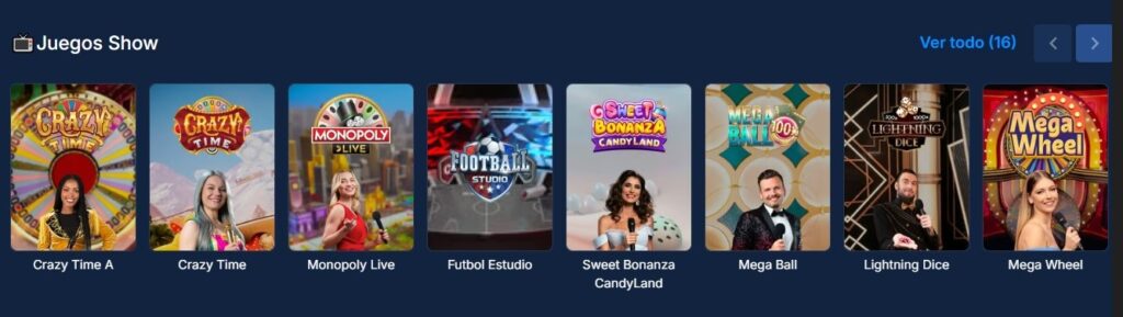 juegos de show disponibles en rivalo colombia