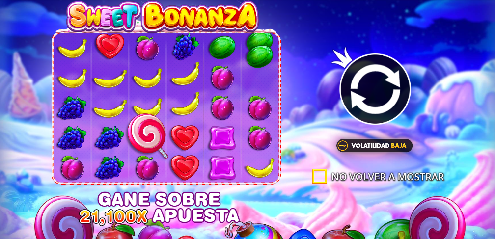 Pantalla de Sweet Bonanza